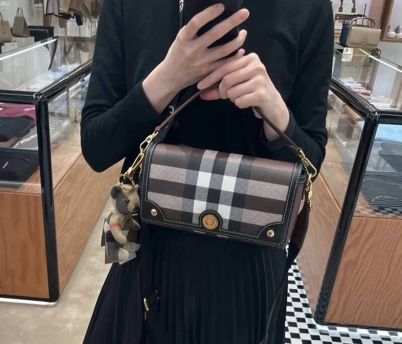 Burberry Birch Brown Check crossbody bag — Top Quality Replica