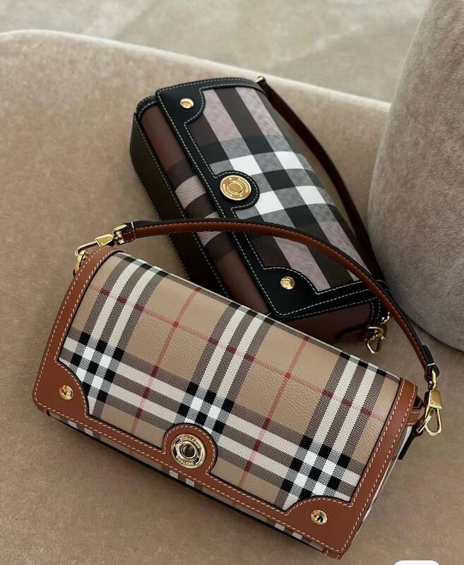 Burberry Birch Brown Check crossbody bag — Top Quality Replica
