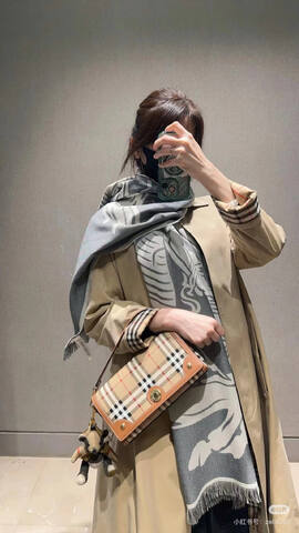 Burberry Vintage Check with Brown Leather Trim 25x13cm shoulder bag 1 1 Replica