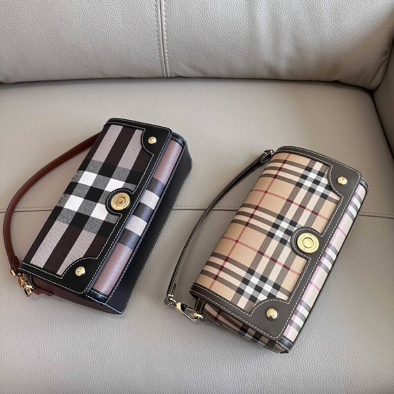 Burberry Vintage Check with leather trim crossbody bag — AAA Quality Replica