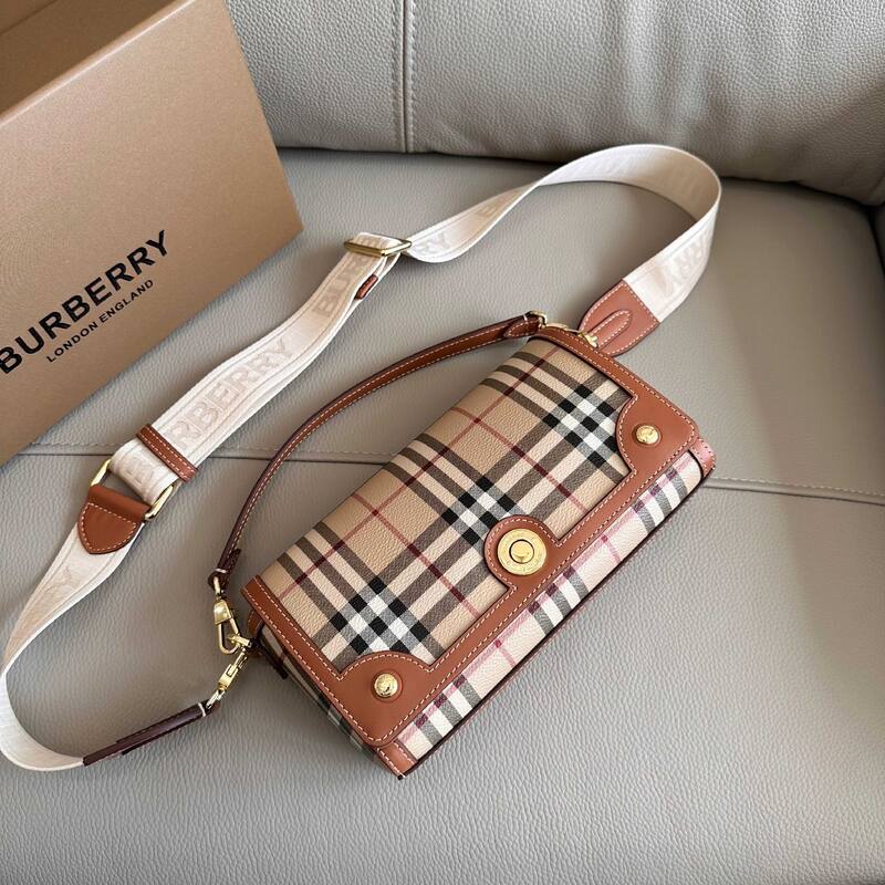 Burberry Vintage Check with leather trim crossbody bag — AAA Quality Replica