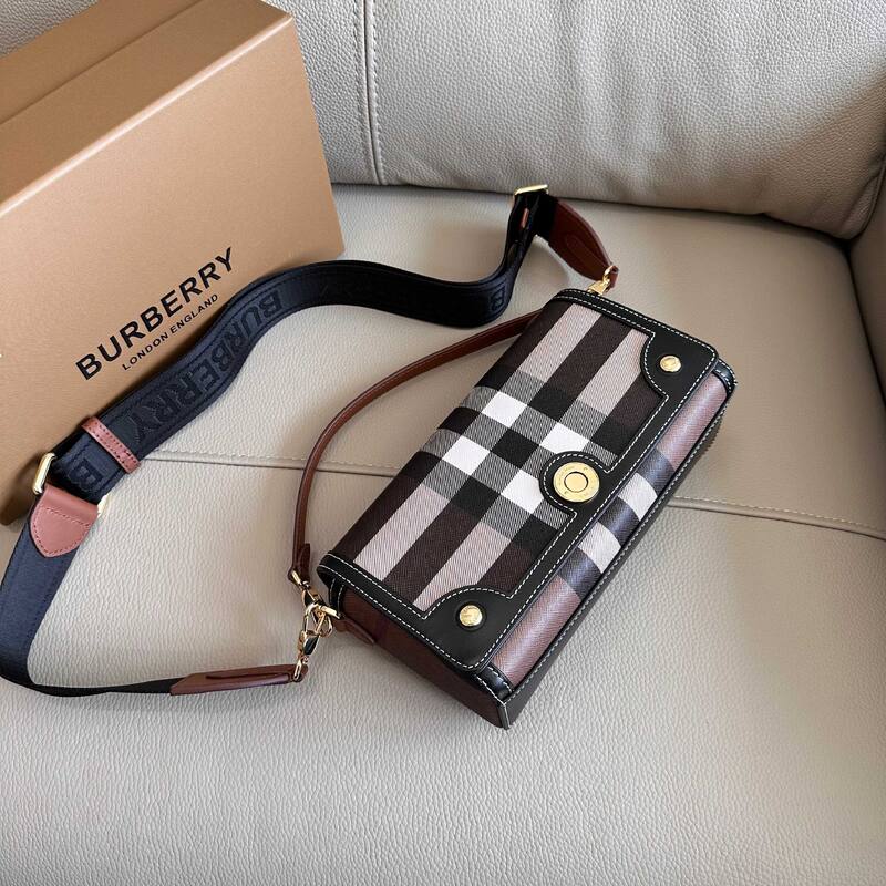 Burberry Vintage Check with leather trim crossbody bag — AAA Quality Replica