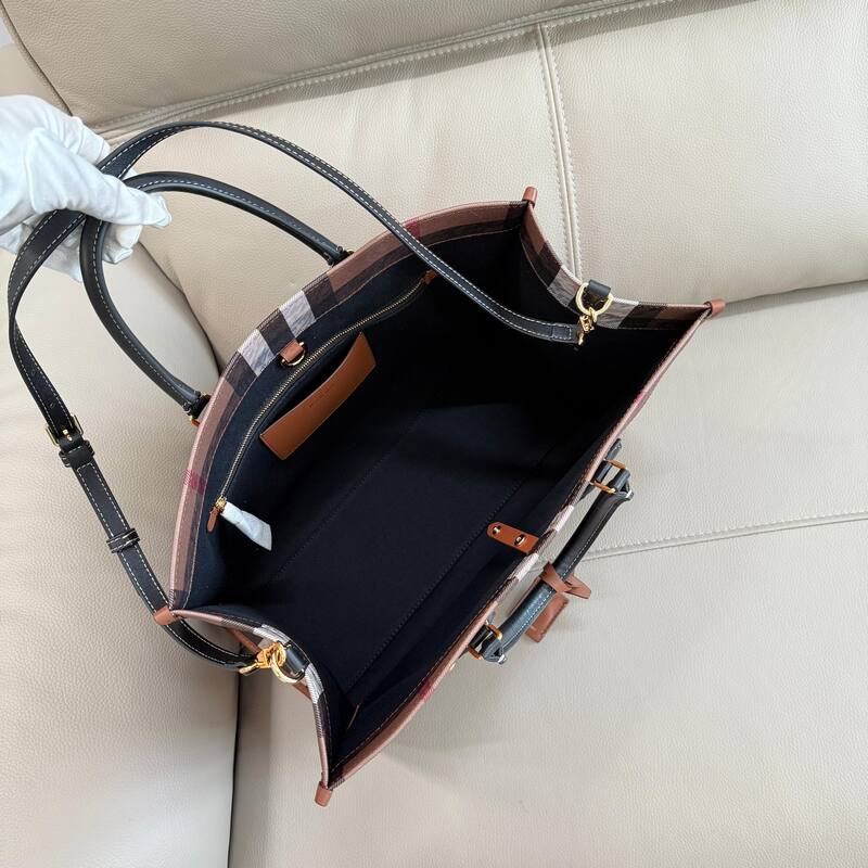 Burberry Brown Check 40x30x15cm tote bag — Top Quality Replica