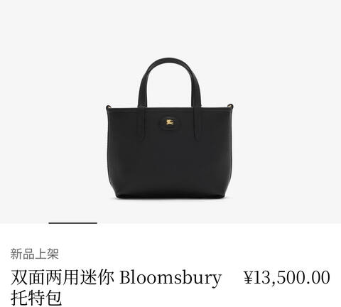 Burberry Black 18x12cm shoulder bag Premium Replica