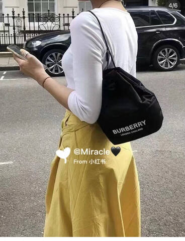 Burberry Black 23x26x13cm crossbody bag AAA Quality Replica