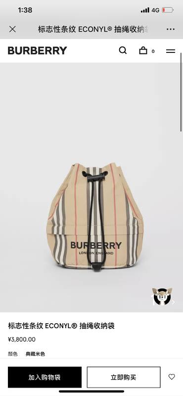 Burberry Beige 25x18x10cm shoulder bag — Premium Replica