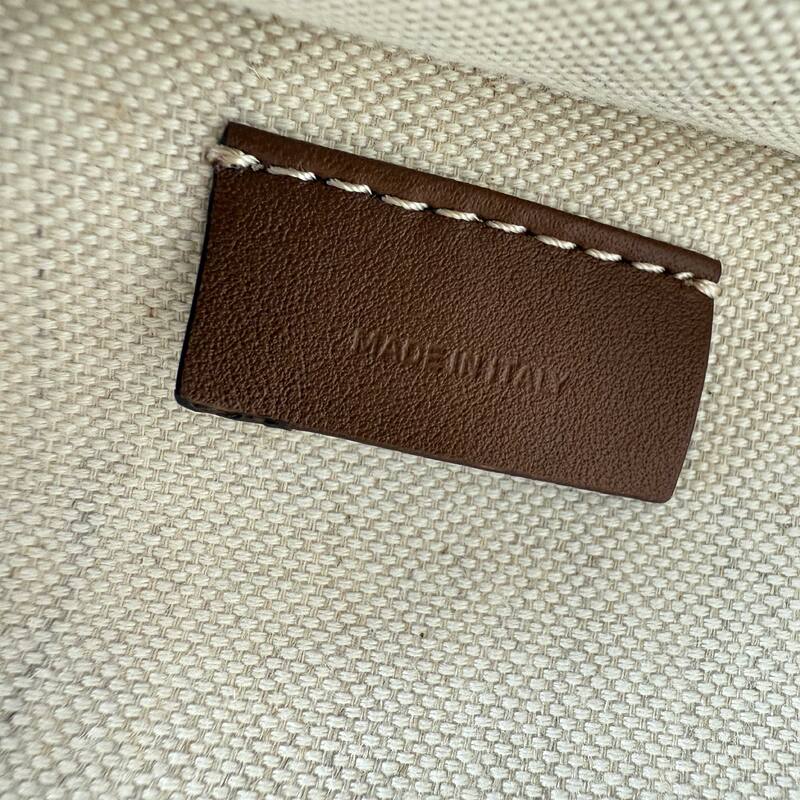 Burberry Horseferry Natural canvas with brown leather trim 26x20x12cm tote bag — AAA Quality Replica