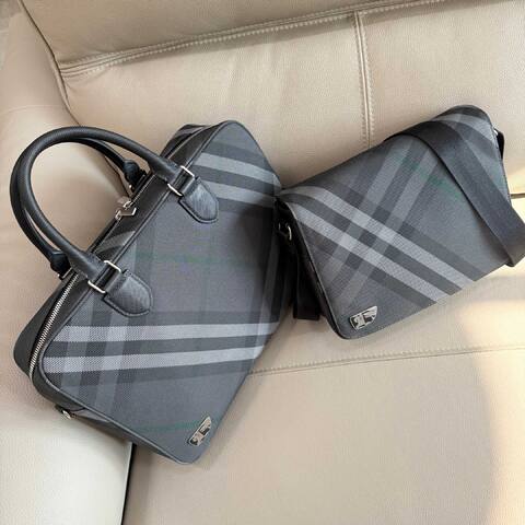 Burberry Charcoal Check work 1 1 Replica