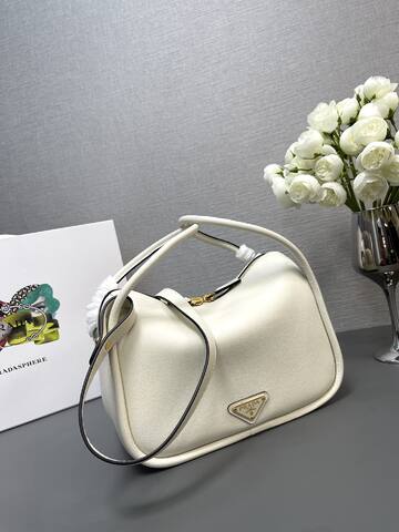 Prada White shoulder bag 1 1 Replica