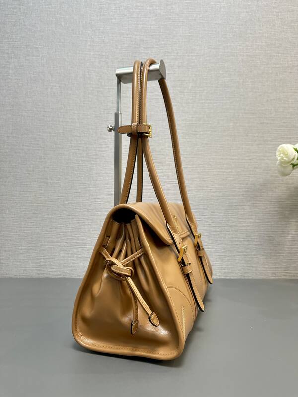 Prada Caramel brown leather 31x15x12cm shoulder — Top Quality Replica
