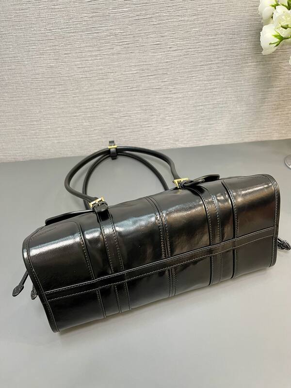 Prada Black shiny leather 31x15x12cm shoulder — AAA Quality Replica