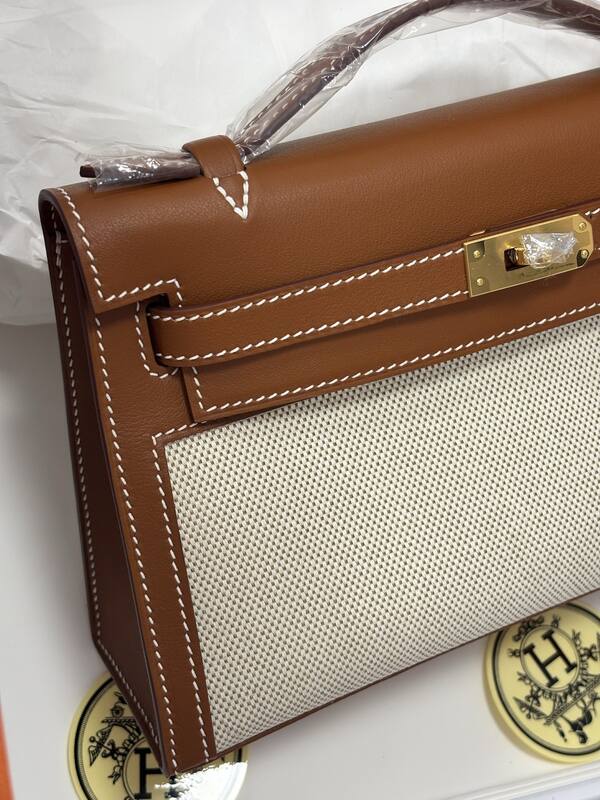 Hermes Kelly Gold swift leather shoulder — AAA Quality Replica