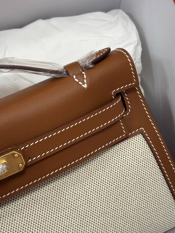 Hermes Kelly Gold swift leather shoulder — AAA Quality Replica