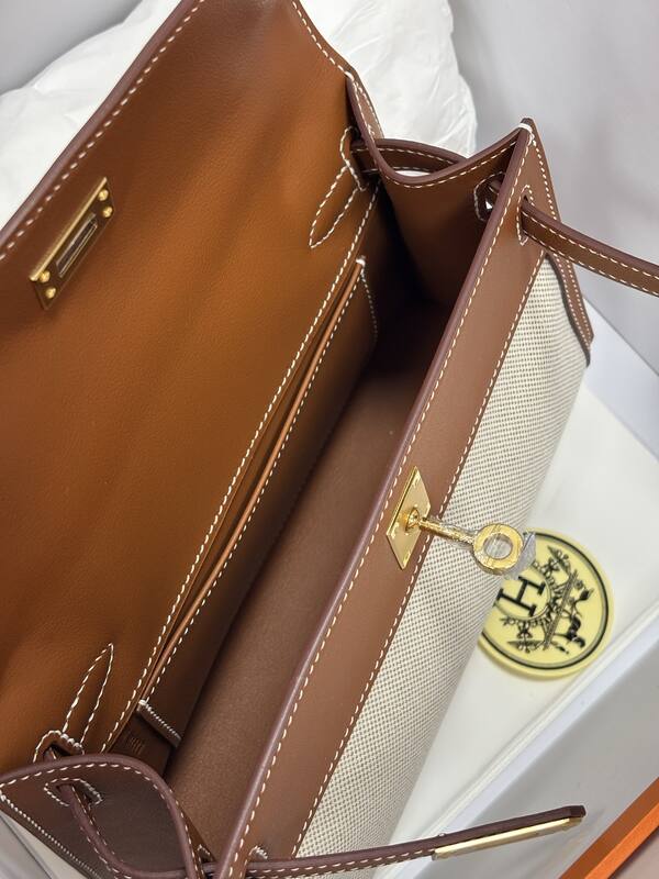 Hermes Kelly Gold swift leather shoulder — AAA Quality Replica