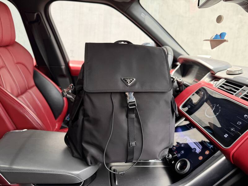 Prada Nylon black 39x40x15cm backpack — Premium Replica