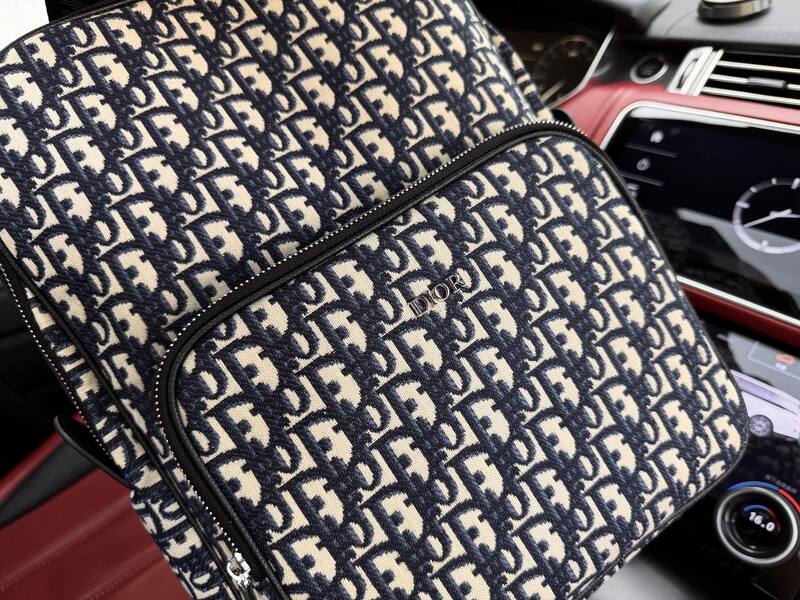 Dior Oblique Navy Beige 30x41x12cm travel — Premium Replica
