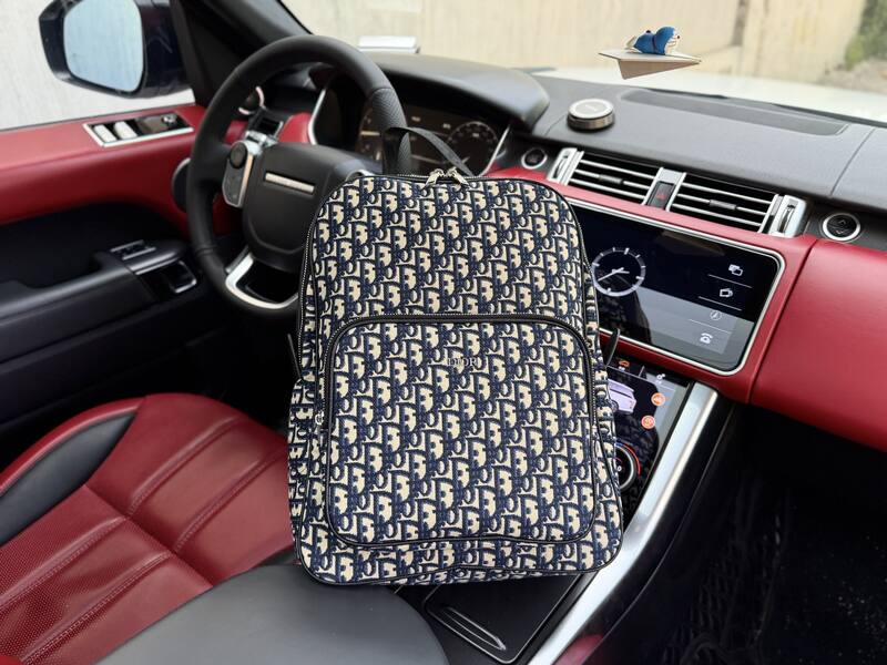 Dior Oblique Navy Beige 30x41x12cm travel — Premium Replica