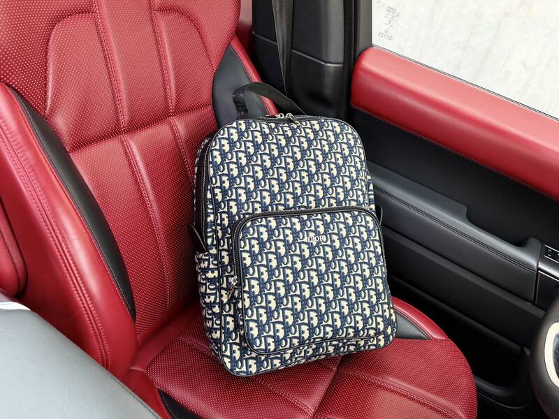 Dior Oblique Navy Beige 30x41x12cm travel — Premium Replica