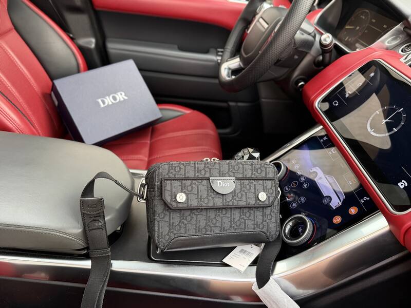Dior Black Oblique 21x14x7cm crossbody — Top Quality Replica