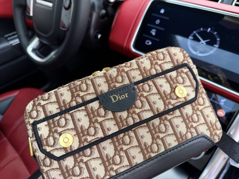 Dior Jett Pocket Brown Oblique 21x14x7cm crossbody — AAA Quality Replica