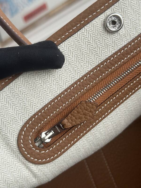 Hermes Garden Party Brown Leather tote — AAA Quality Replica
