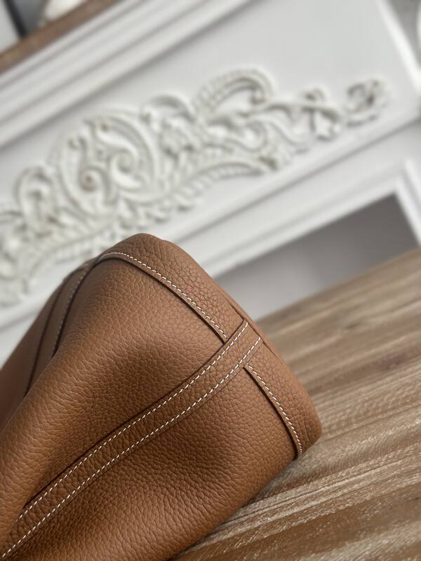 Hermes Garden Party Brown Leather tote — AAA Quality Replica