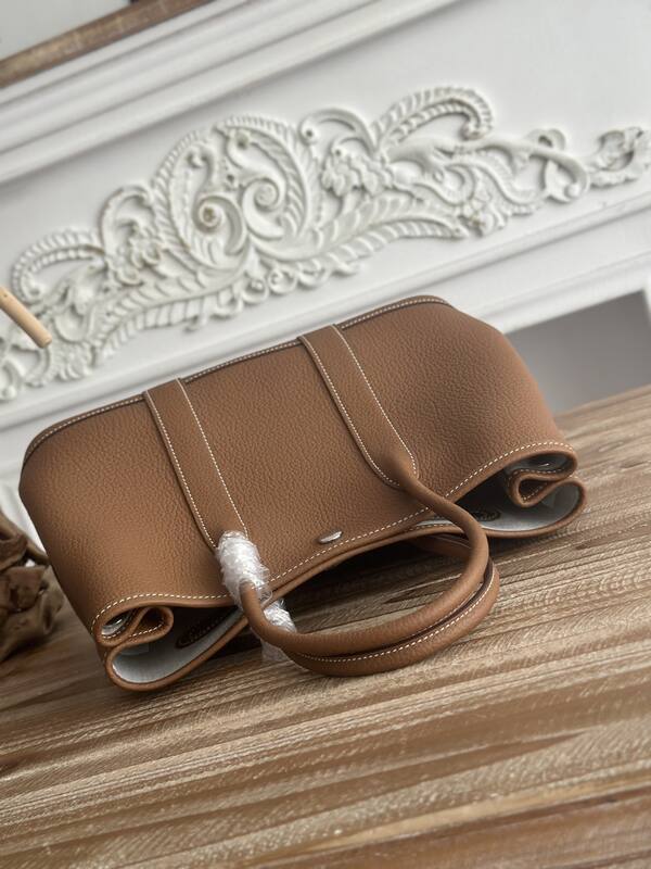 Hermes Garden Party Brown Leather tote — AAA Quality Replica