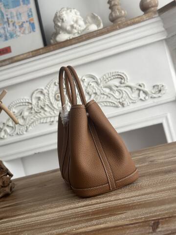 Hermes Garden Party Brown Leather tote AAA Quality Replica