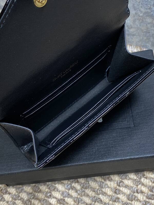 Saint Laurent Monogram Envelope Black crossbody — Premium Replica