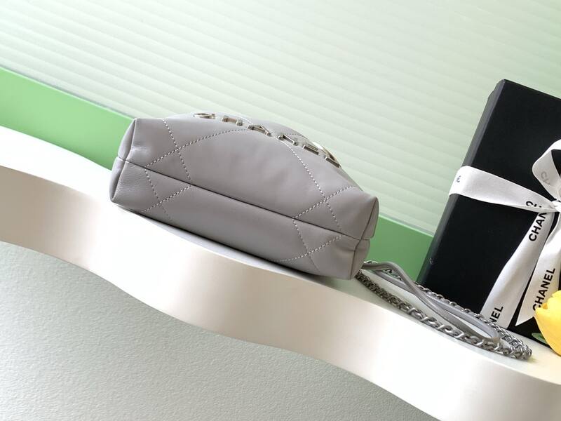 Chanel Light gray mini shoulder — AAA Quality Replica