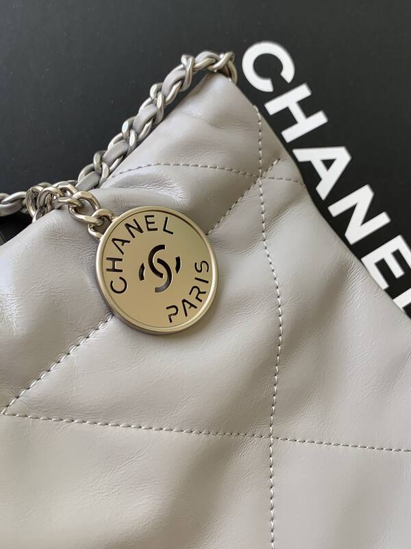 Chanel Light gray mini shoulder — AAA Quality Replica