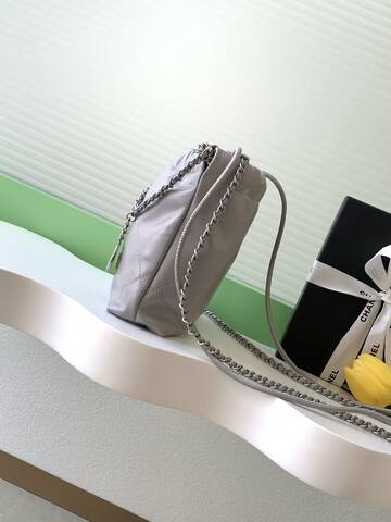 Chanel Light gray mini shoulder AAA Quality Replica