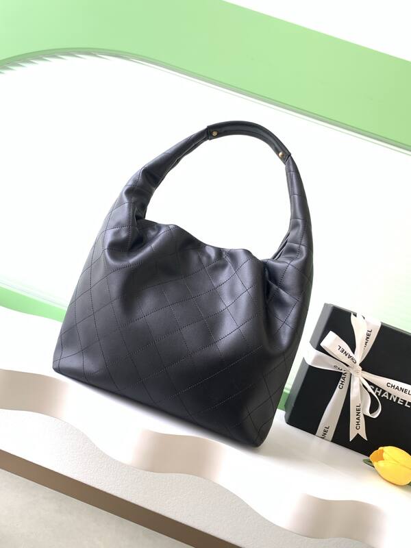 Chanel Hobo Black shoulder — AAA Quality Replica