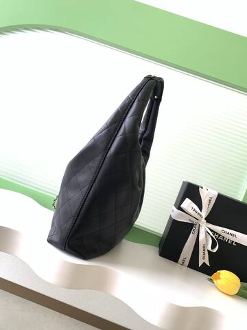 Chanel Hobo Black shoulder AAA Quality Replica