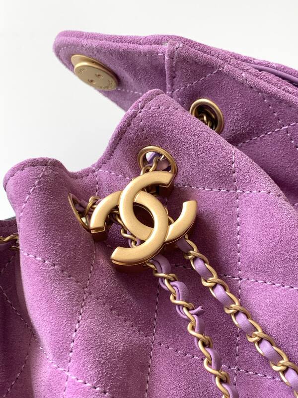 Chanel Purple suede crossbody — 1:1 Replica