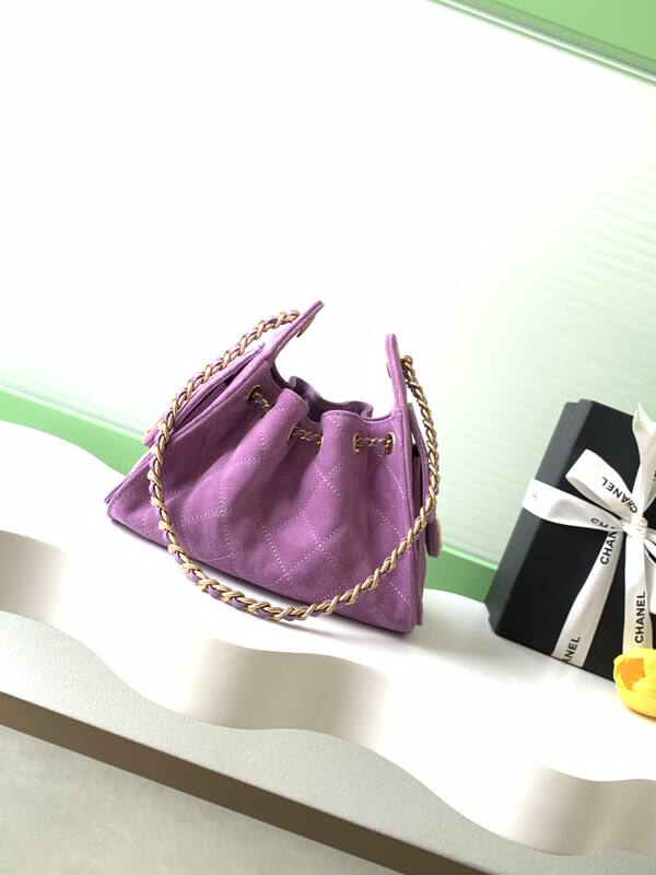 Chanel Purple suede crossbody — 1:1 Replica