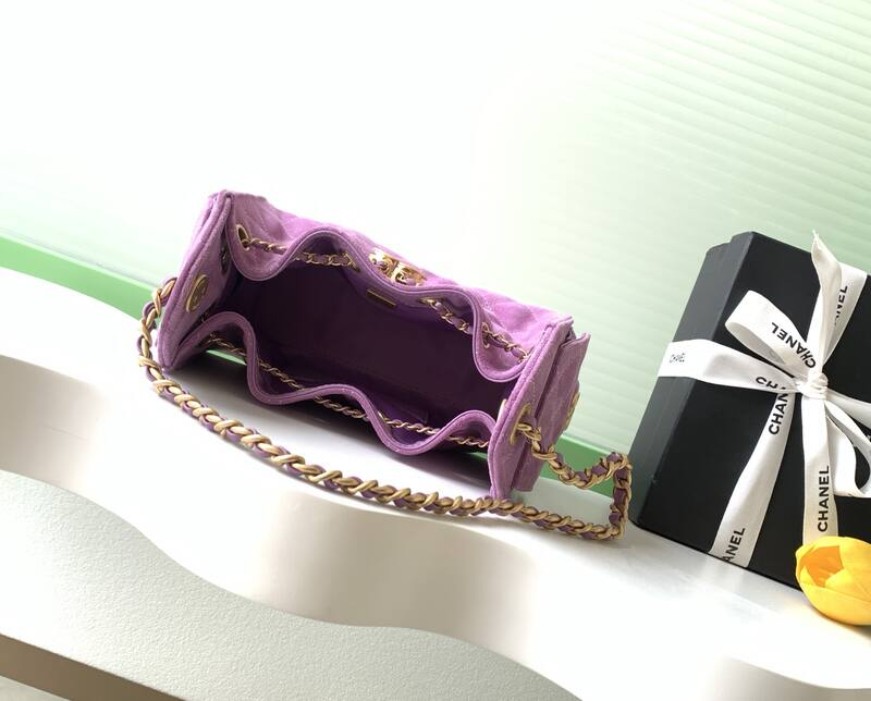 Chanel Purple suede crossbody — 1:1 Replica