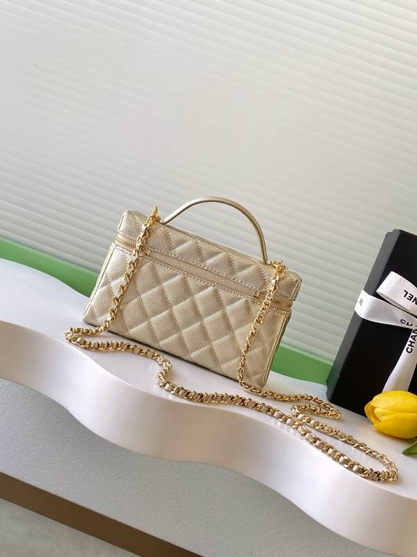 Chanel Vanity Case Metallic Gold crossbody — 1:1 Replica