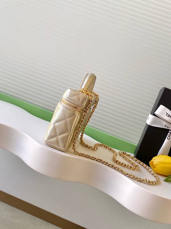Chanel Vanity Case Metallic Gold crossbody — 1:1 Replica