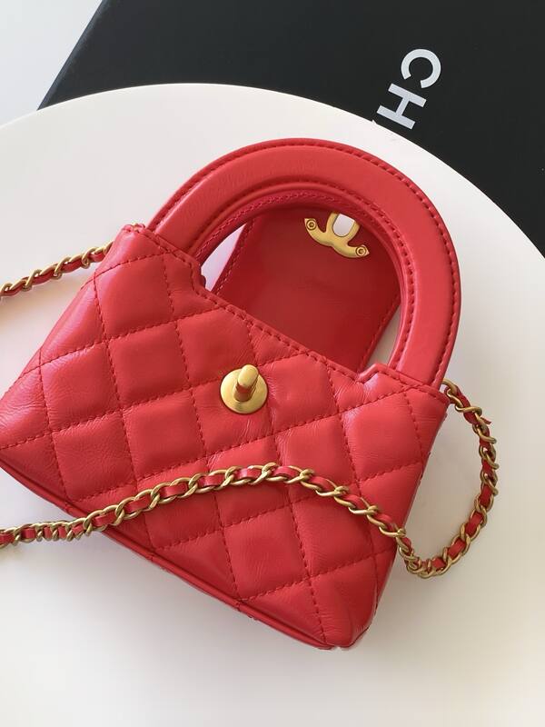 Chanel Kelly Red mini crossbody — Top Quality Replica