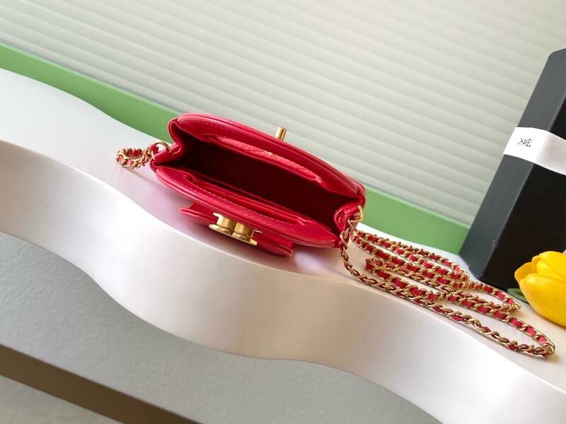 Chanel Kelly Red mini crossbody — Top Quality Replica
