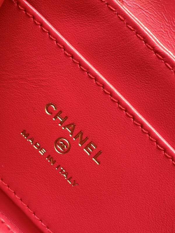 Chanel Kelly Red mini crossbody — Top Quality Replica