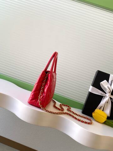 Chanel Kelly Red top handle 1 1 Replica