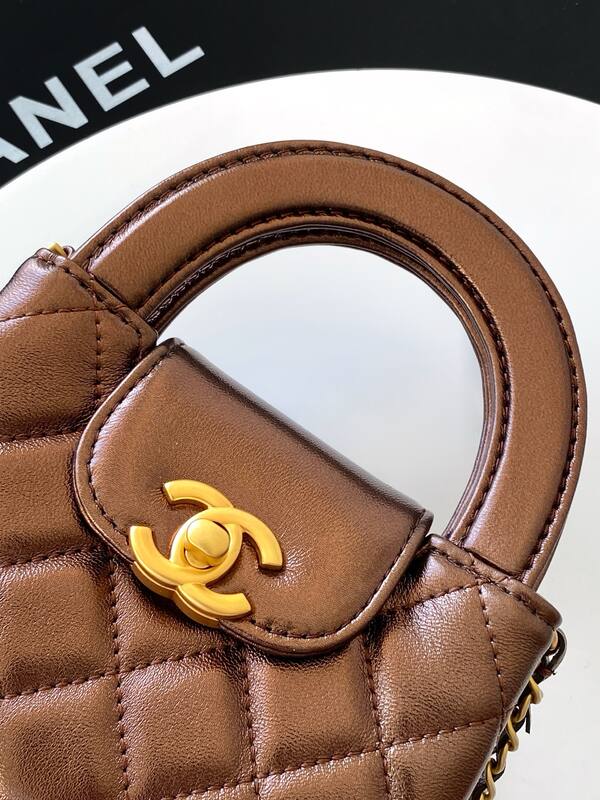 Chanel Kelly Brown mini crossbody — 1:1 Replica