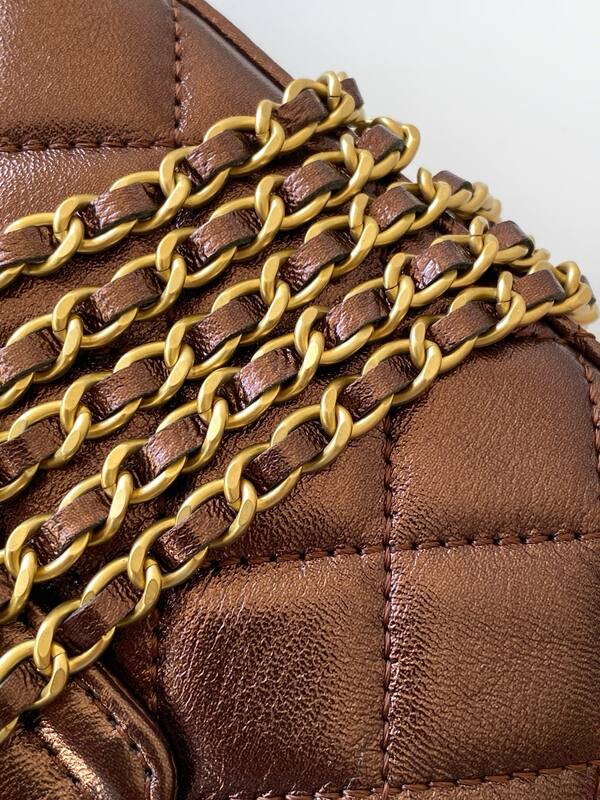 Chanel Kelly Brown mini crossbody — 1:1 Replica