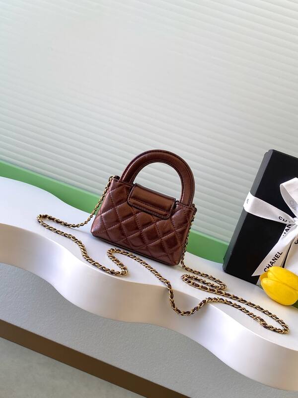 Chanel Kelly Brown mini crossbody — 1:1 Replica