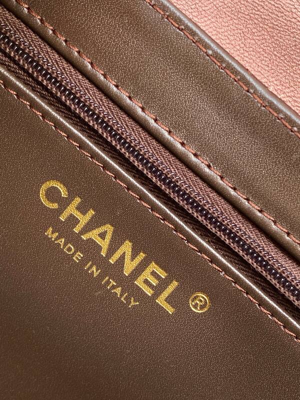 Chanel Kelly Brown quilted leather shoulder — Premium Replica
