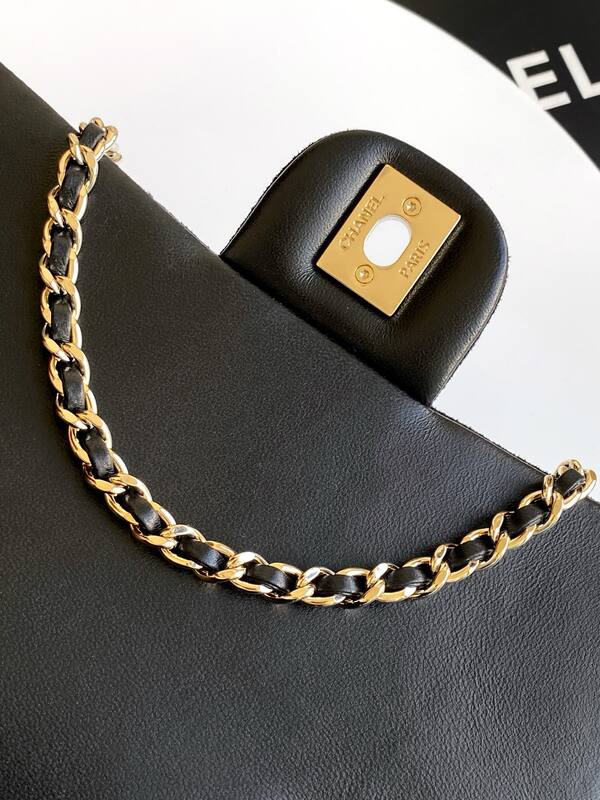Chanel CF Black multicolor rhinestone small evening — Premium Replica