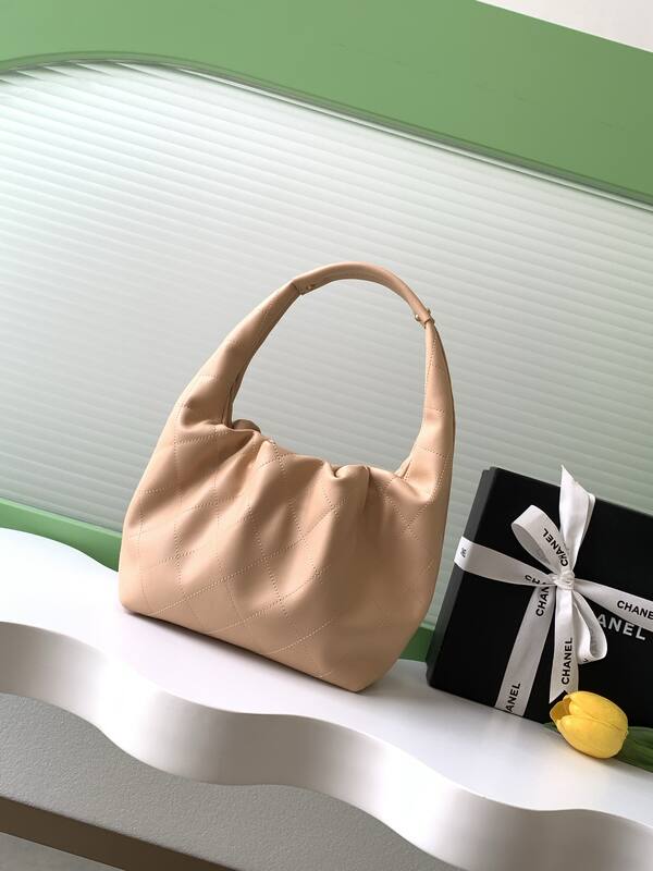 Chanel Hobo Beige shoulder — Top Quality Replica