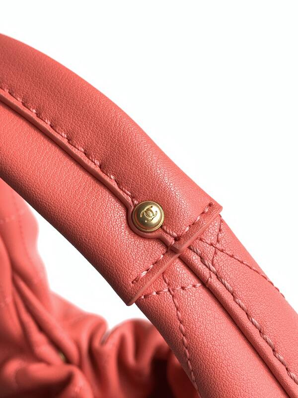 Chanel Coral Pink Quilted Leather shoulder — Premium Replica